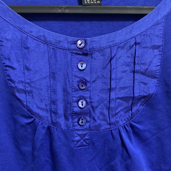 Esprit Blue Long Sleeve Roundneck top - Picture 3 of 10